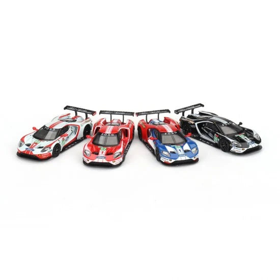 MINI GT 1/64 FORD GT LMGTE PRO 2019 24 HRS OF LE MANS FORD CHIP GANASSI TEAM 4 CARS SET LIMITED EDITION
