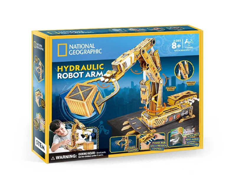 NATIONAL GEOGRAPHIC - HYDRAULIC ROBOT ARM - DIY SCIENCE KIT