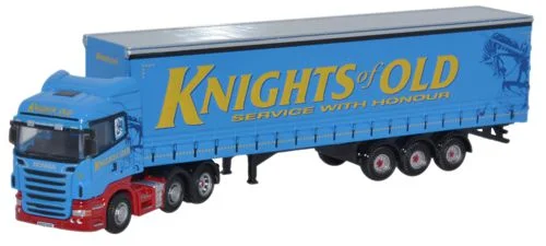 Oxford Diecast Knights of Old Scania Curtainside - 1:148 Scale