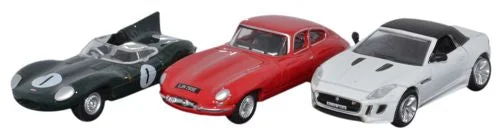 Oxford Diecast Jaguar Sports Car Set D E F Types - 1:76 Scale