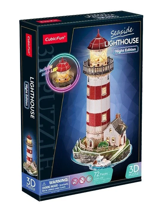 LIGHTHOUSE WITH LED - 72PCS 3D PUZZLE