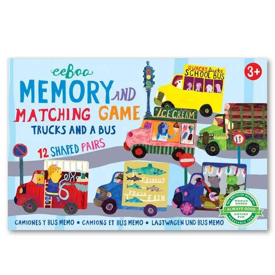 Trucks and a Bus Matching Game | eeBoo