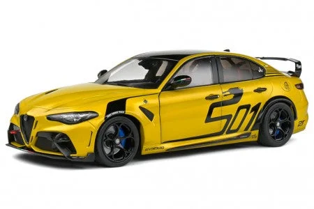 ALFA ROMEO GIULIA GTA NAGEMAAKT 2022 YELLOW - SOLIDO SCALE 1:18