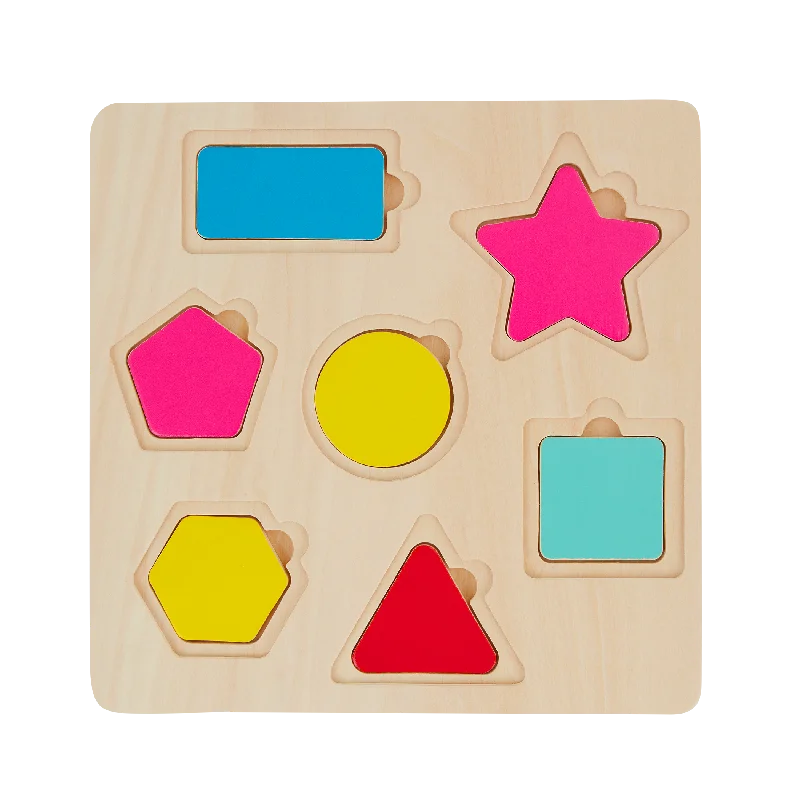 B. toys - Geometric Shapes Rainbow Stack N Sort Puzzle