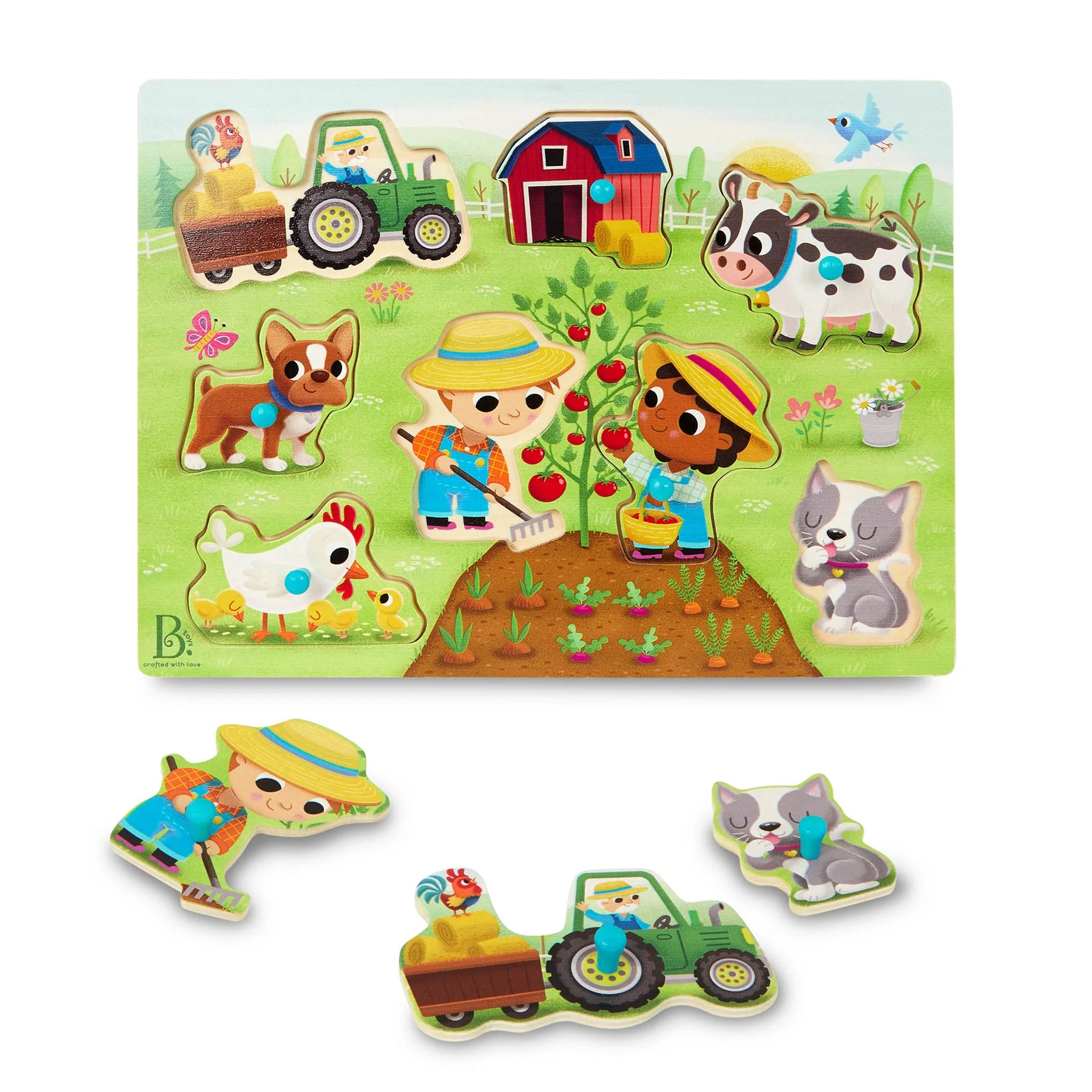 B. toys - Peg Puzzle - Peek & Explore Barnyard