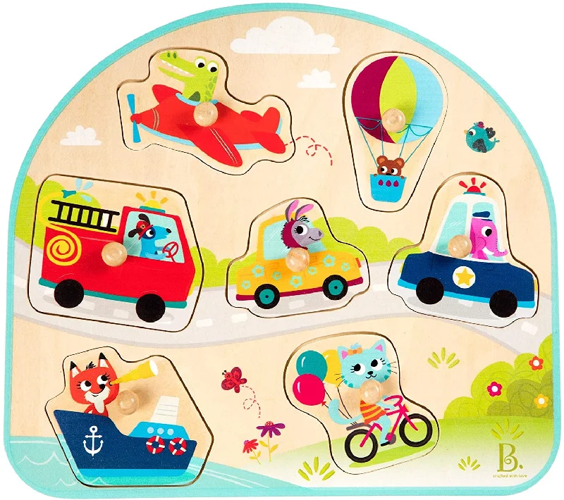 B. toys - Puzzle Wooden Vehicles