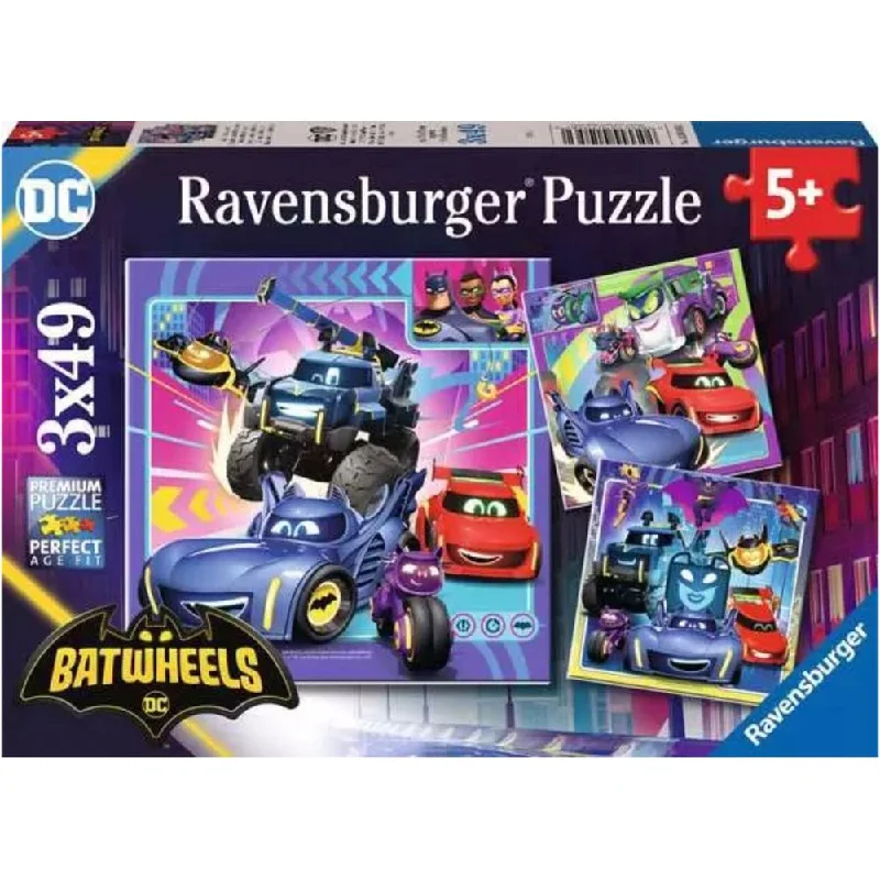 Batwheels 3x49pc puzzle