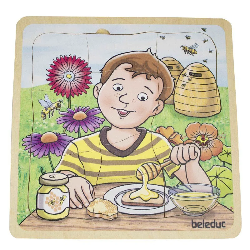 Beleduc Layer Wooden Puzzle - Honey