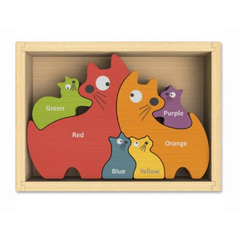 Cat Family Color Puzzle