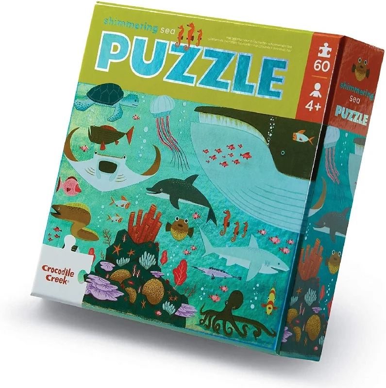 Crocodile Creek - Foil Puzzle 60pcs Shimmering Sea