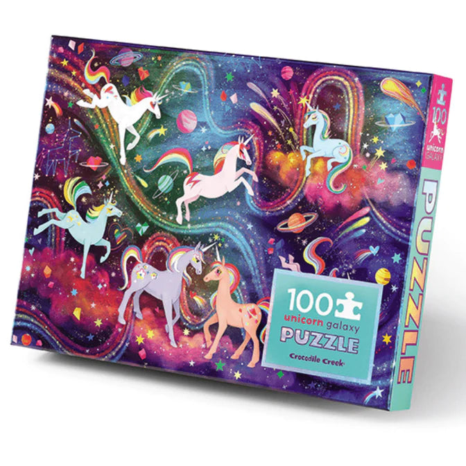 Crocodile Creek - Holographic Unicorn Galaxy Puzzle 100pc