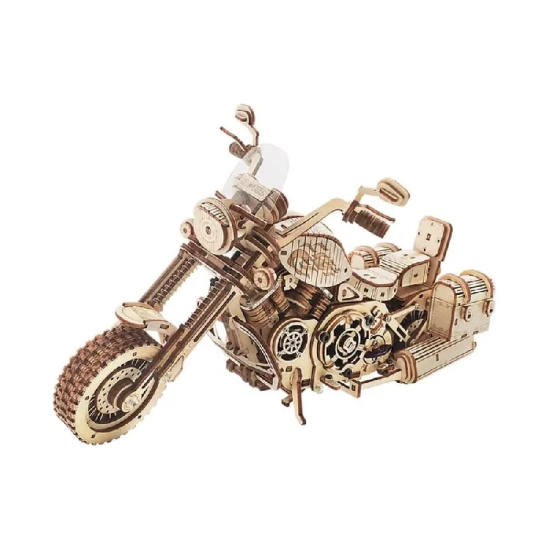 Cruiser motorcycle Wooden Puzzle