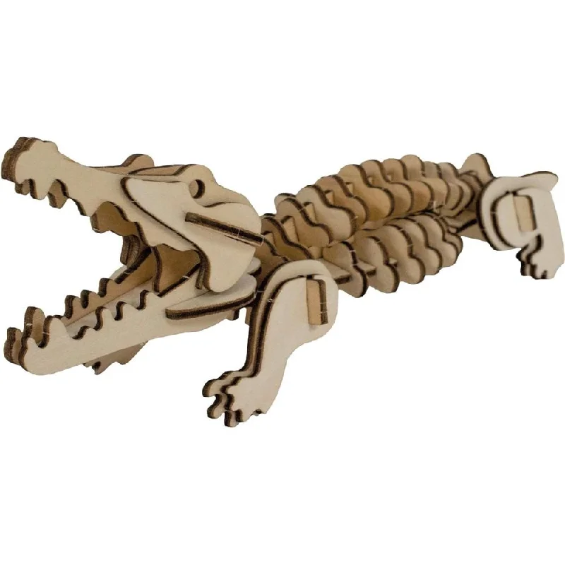 Eco 3D Wooden Puzzle - alligator