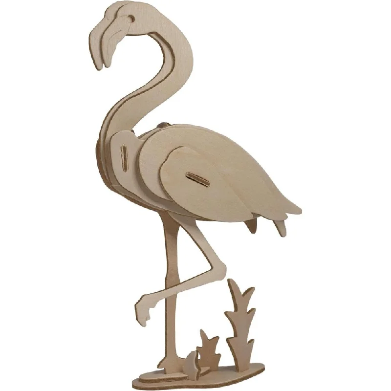 Eco 3D Wooden Puzzle - Flamingo