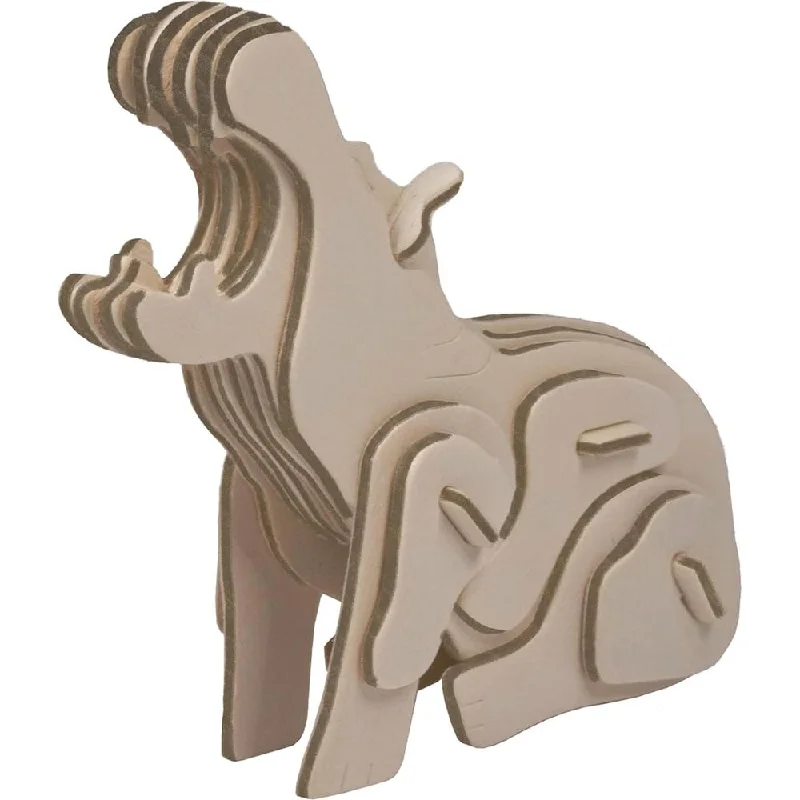 Eco 3D Wooden Puzzle - Hippo