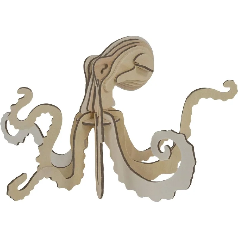 Eco 3D Wooden Puzzle - Octopus