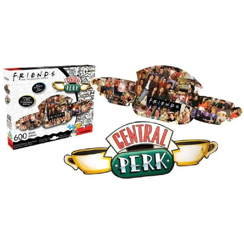 Friends Central Perk 600 Pc Two Sided Shaped Puzzle