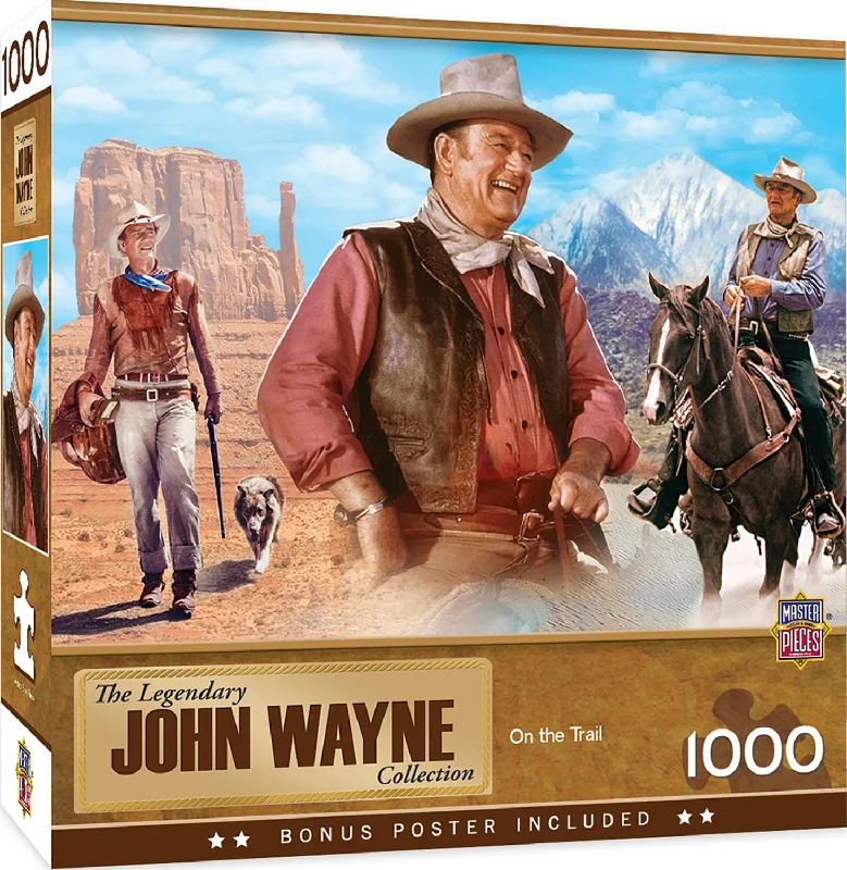 John Wayne On the Trail 1000 Piece Jigsaw Puzzle
