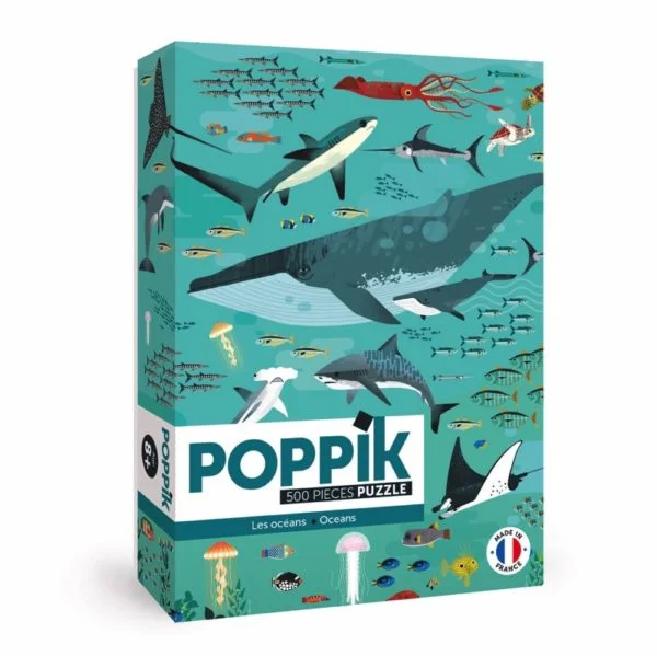Poppik 500 PIece Jigsaw Puzzle - Oceans