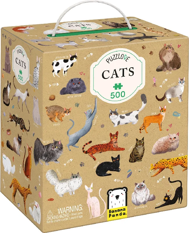 PUZZLOVE Cats 500 Piece Puzzle
