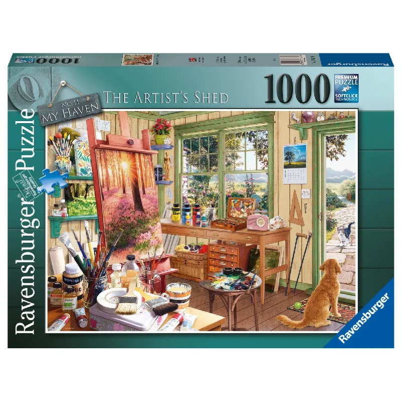 RAVENSBURGER 176274 - MY HAVEN NO 11 ARTIST'S SHED 1000 PIECE PUZZLE
