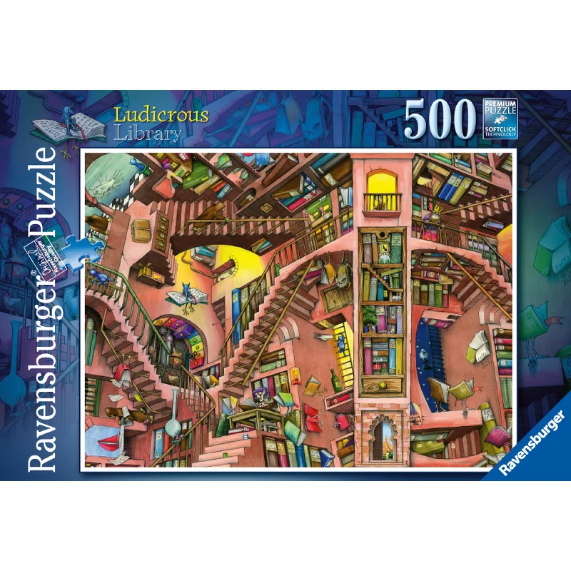 Ravensburger  Ludicrous Library 500 Piece