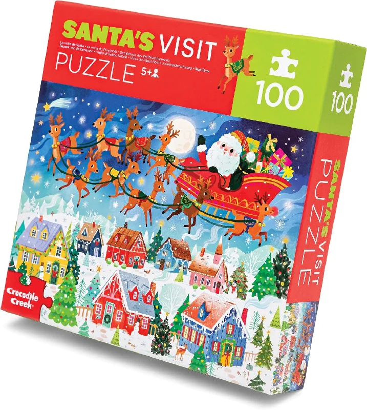 Santa's Visit 100 Piece Christmas Puzzle