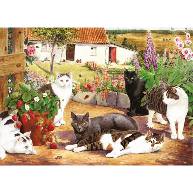 The House of Puzzles Cool Cats, Big 500 Piece Jigsaw Puzzle