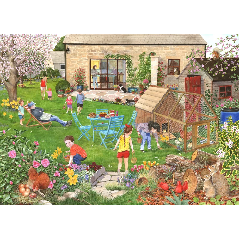 The House of Puzzles Egg Hunt, 500 Piece Jigsaw Puzzle