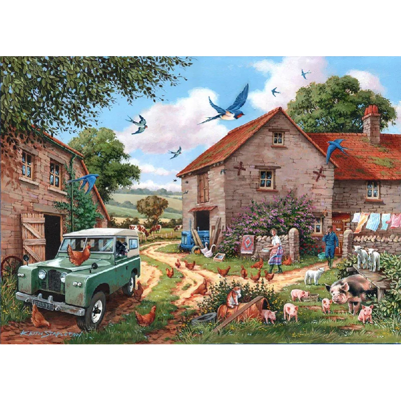 The House of Puzzles Farmer's Wife, Big 500 Piece Jigsaw Puzzle