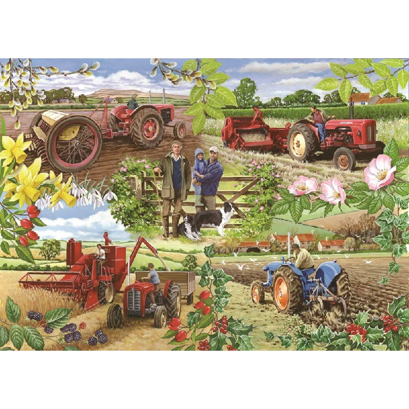 The House of Puzzles Farming Year, 1000 Piece Jigsaw Puzzle