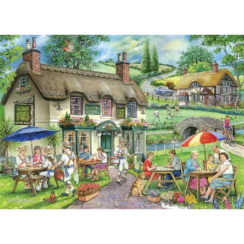 The House of Puzzles Green Man, Big 500 Piece Jigsaw Puzzle