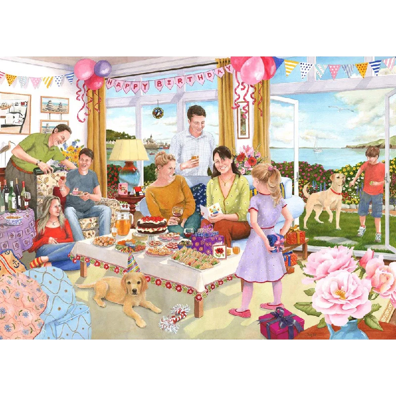 The House of Puzzles Happy Birthday, 1000 Piece Jigsaw Puzzle