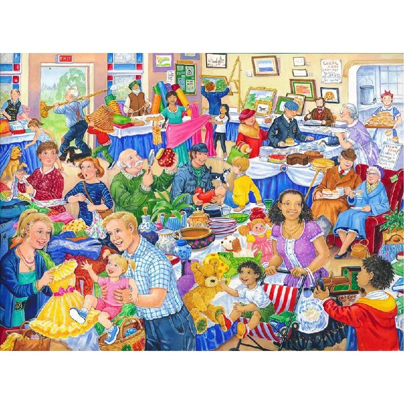 The House of Puzzles Jumble Sale, Big 500 Piece Jigsaw Puzzle