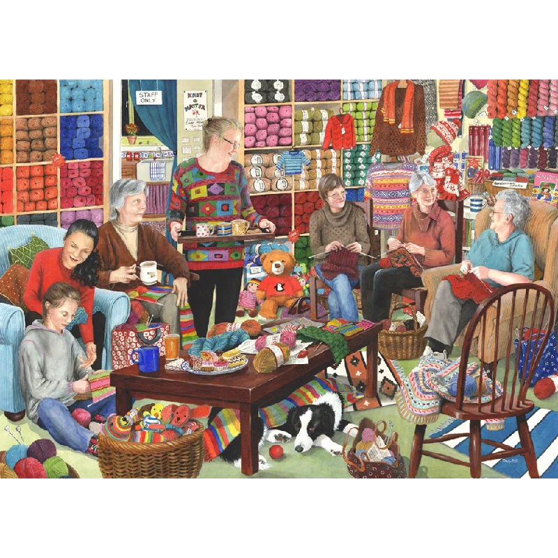 The House of Puzzles Knit & Natter, 1000 Piece Jigsaw Puzzle