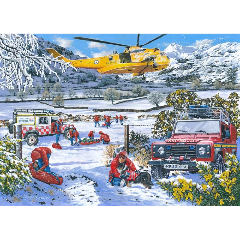 The House of Puzzles Mountain Rescue, 1000 Piece Jigsaw Puzzle