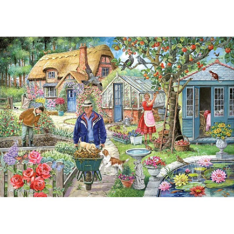 The House of Puzzles No.1 -in The Garden, 1000 Piece Jigsaw Puzzle