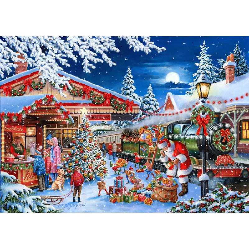 The House of Puzzles No.18 - Santa's Express, 500 Piece Jigsaw Puzzle