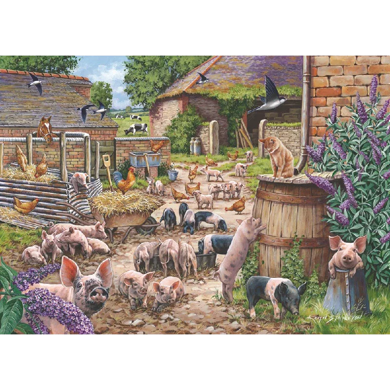 The House of Puzzles Piglet Pandemonium, Big 250 Piece Jigsaw Puzzle