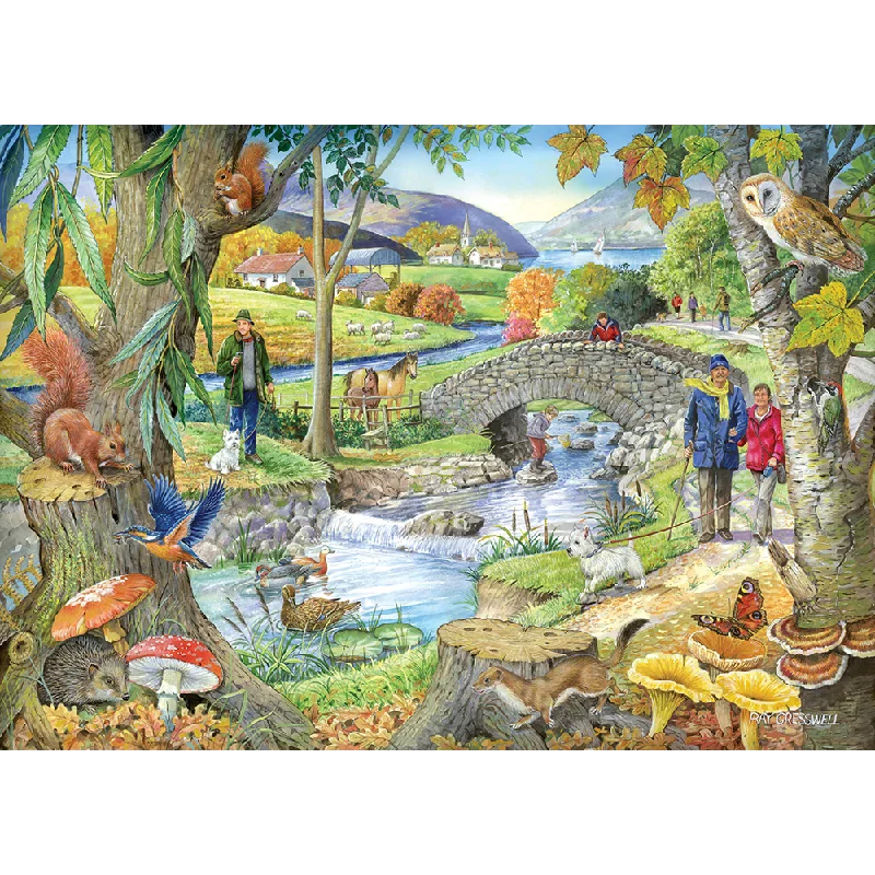 The House of Puzzles Riverside Walk, 1000 Piece Jigsaw Puzzle