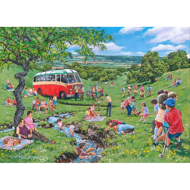 The House of Puzzles Sunday Picnic, Big 250 Piece Jigsaw Puzzle