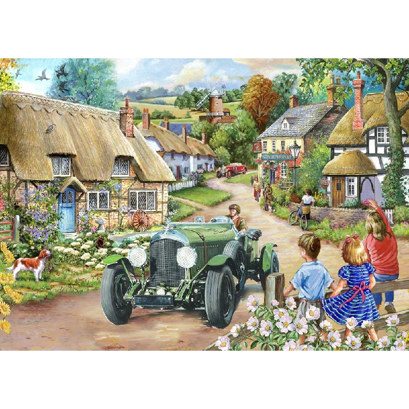 The House of Puzzles Vintage Run, Big 500 Piece Jigsaw Puzzle