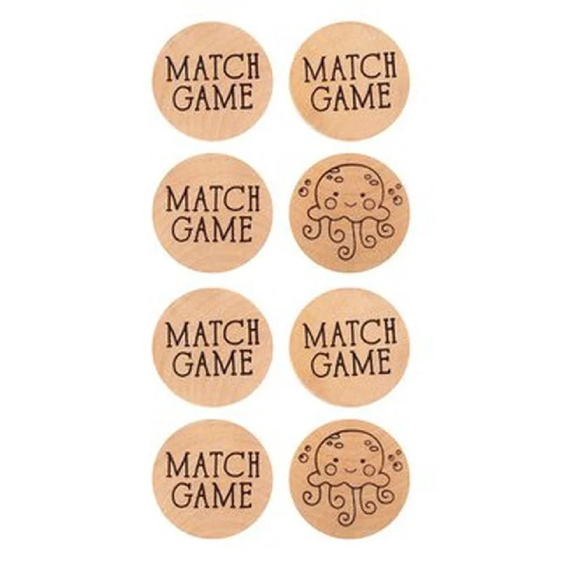 Wooden Match Game with Pouch